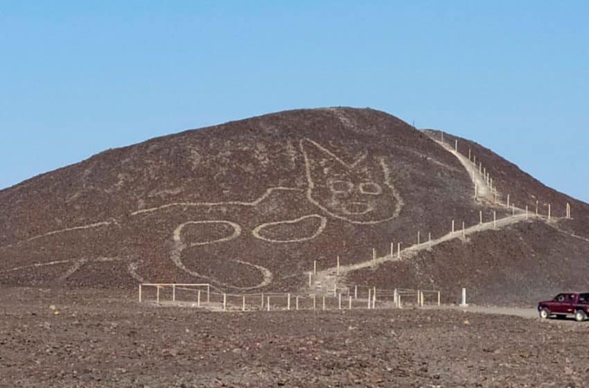 Cat cut into the climb: Peruvian archaeologists unearth feline-like geoglyph at Nazca Lines