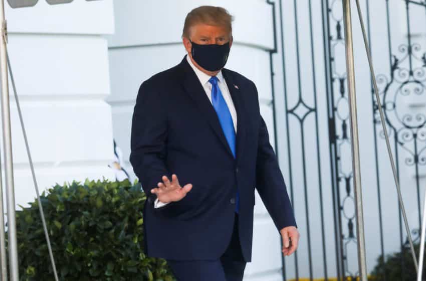 Trump leaves the hospital and returns to the White House