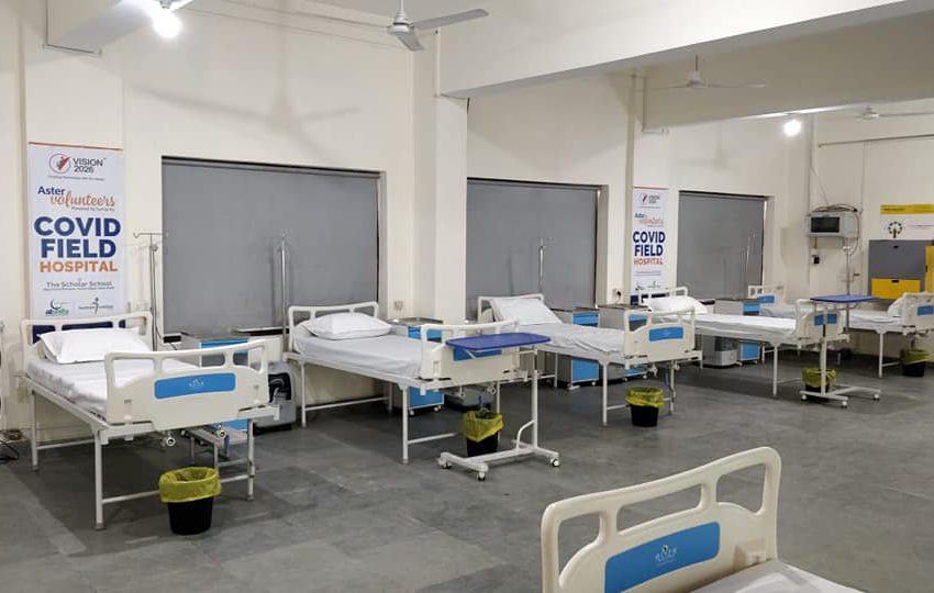Aster Healthcare started a 50-bed field hospital with Al Shifa in New Delhi.