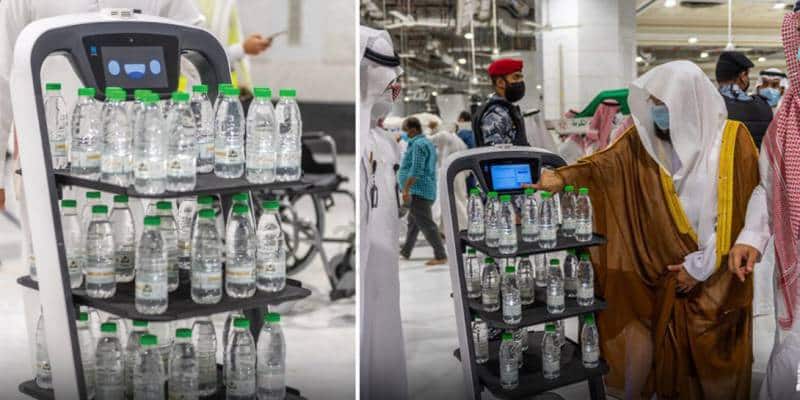 Viral Video: Socially distanced robots serve holy water in Mecca ahead Of Hajj