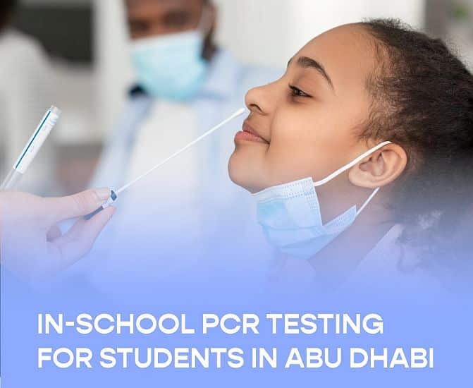 In school PCR testing for students in Abu Dhabi