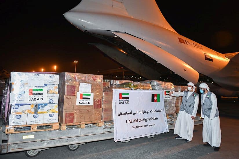 UAE sends 60 tonnes of aid to Afghanistan