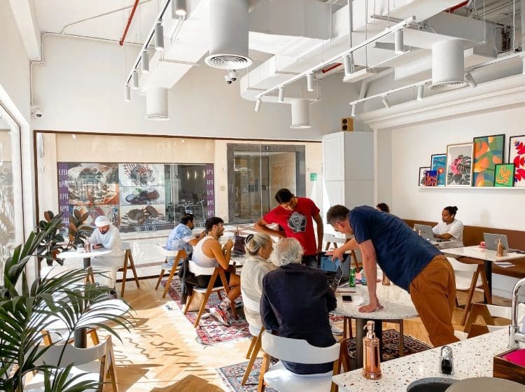 A café where creators unite to create