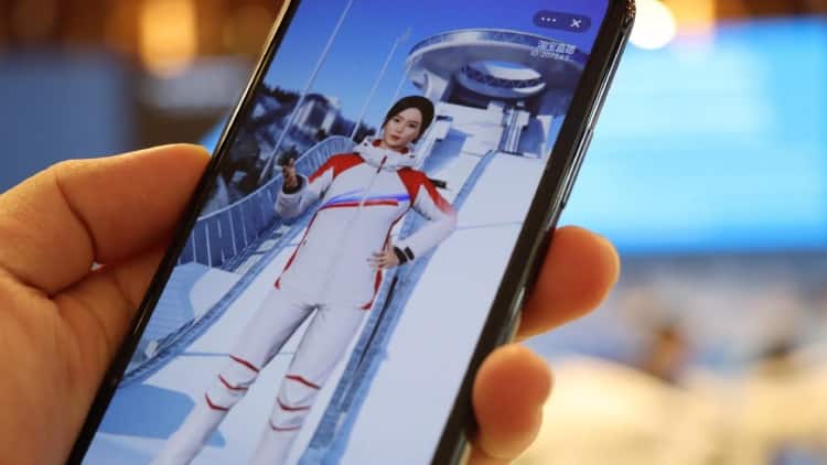 AI-powered Dong Dong, A ‘Virtual Influencer’ engaging with Olympic fans during livestreaming at Olympic Winter Games Beijing 2022