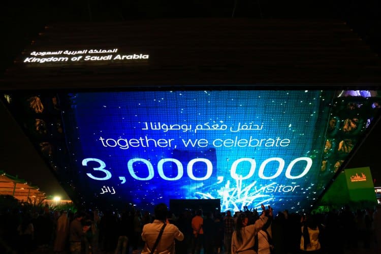 Saudi Arabia’s Expo Pavilion Trailblazes with Record 3 Million Visits
