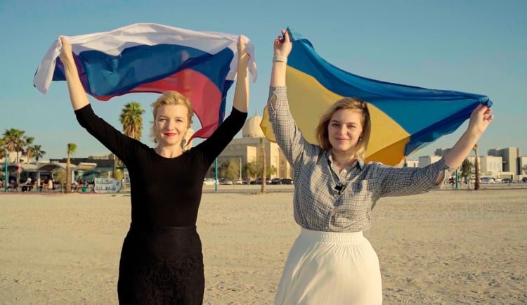 In Video: Friends from Russia and Ukraine calls for peace and love from Dubai