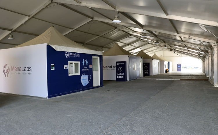 Get tested for COVID-19 at Sharjah Municipality’s largest drive-through testing tent