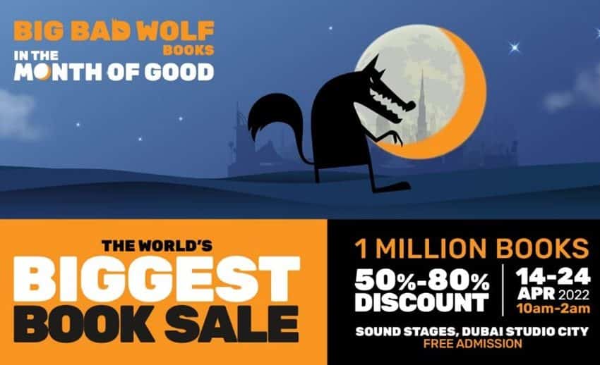 1 million books on sale with unbelievable discounts: Big Bad Wolf Book Sale in Dubai