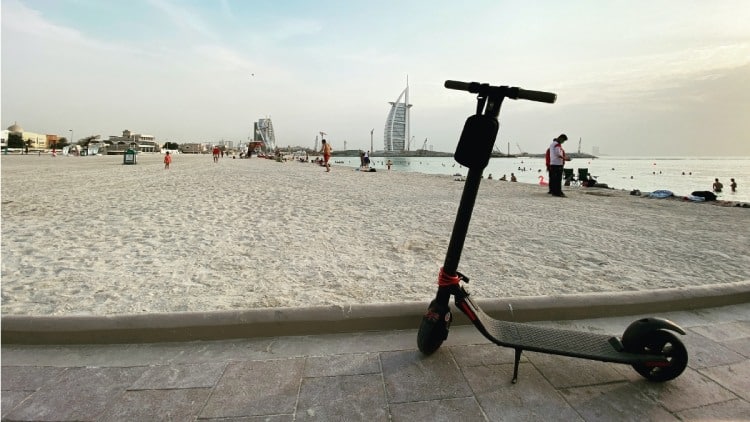 You will need a license to use an electric scooter in Dubai
