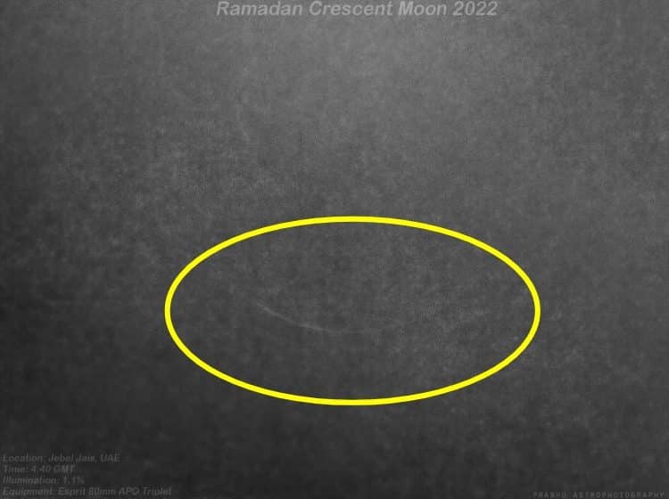 Crescent moon sighting Ramadan