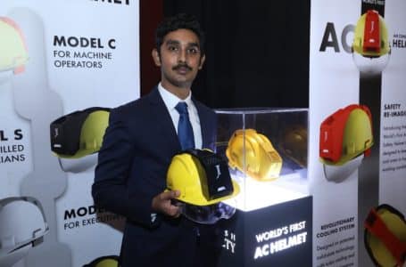 World's first AC helmet launch in Dubai