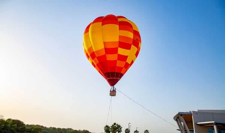 Take a hot air balloon ride for AED 75 in RAK