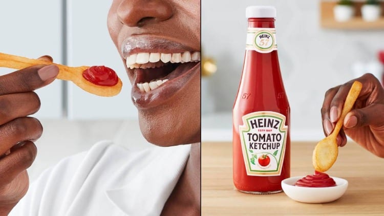 Heinz creates a fries spoon to get a perfect dollop of sauce