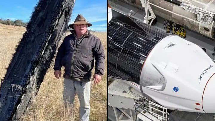 A massive piece of Elon Musk’s space junk lands on farm land