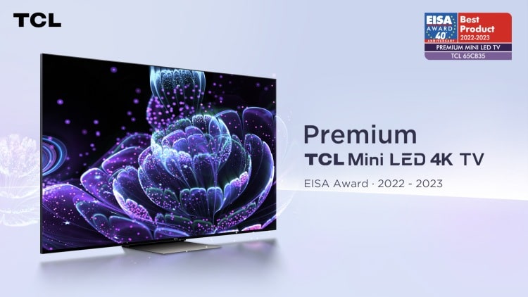 TCL C835 wins EISA 'Premium Mini LED TV Award'