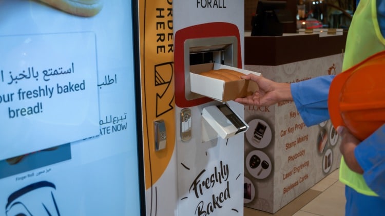 Dubai offers free bread via vending machines