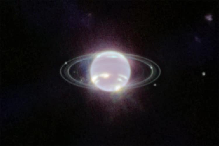 James Webb Space telescope captures striking view of Neptune's rings