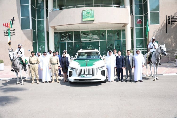 Dubai Police adds the first electric car to its fleet of luxury patrols